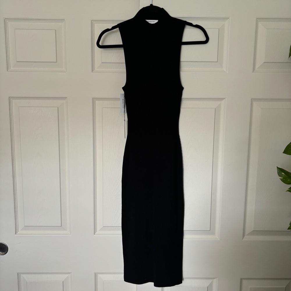 Aritiza - Babaton Compose Sleeveless knit dress in black